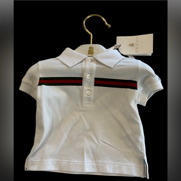 Gucci Other - Gucci Baby’s white Polo with green and red detail , Authentic NWTS,